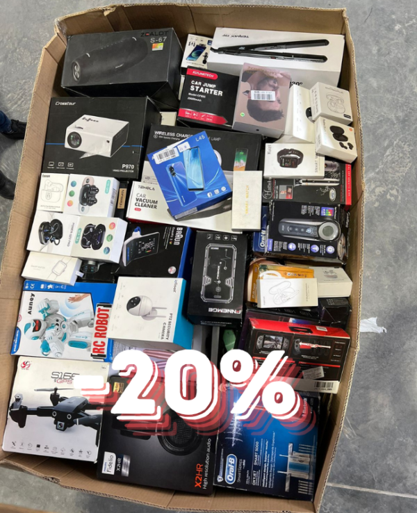 Paleta 300-450szt przedmiotów PC Elektronika Bezprzewodowe AB EL098107