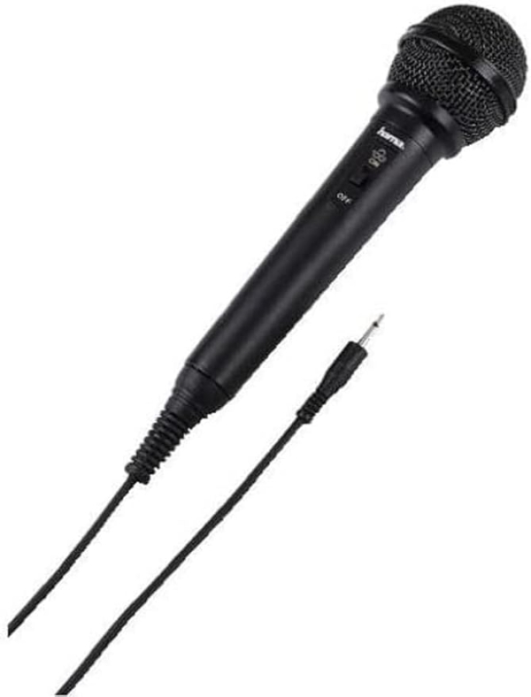 LPNHE916747302 - Mikrofon dynamiczny Hama DM 20 z charakterystyką kardioidalną, długość kabla 2,5m, kolor czarny - A788