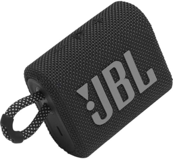 LPNHE876988434 - Głośnik przenośny JBL GO 3 Bluetooth, bezprzewodowy głośnik przenośny o kompaktowym designie, odporny na wodę i kurz IPX67, do 5 godzin pracy autonomicznej, USB, kolor czarny - C758