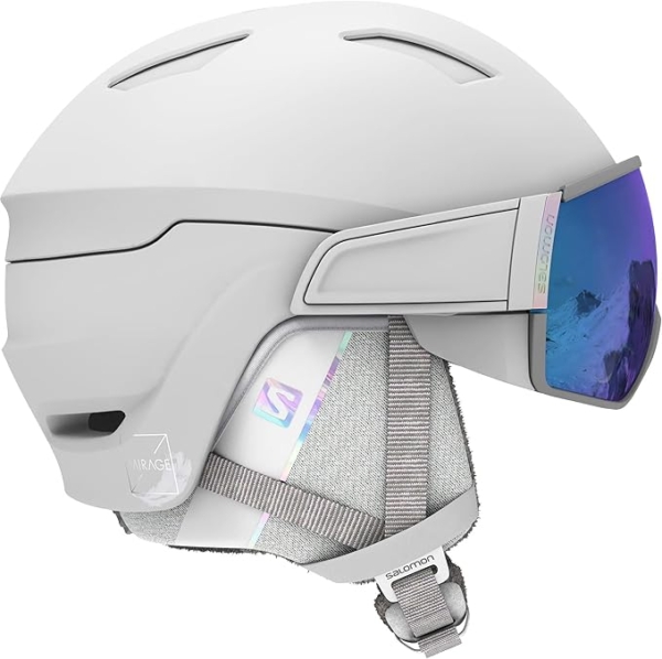LPNHE912753299 - Salomon Mirage S Kask z Wizjerem Narciarskim dla Kobiet, Idealny do Narciarstwa i Snowboardu - B881