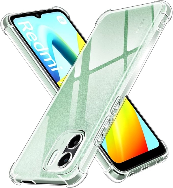 LPNHE923186916 - IVoler Shell dla Xiaomi Redmi A2 / Redmi A1, Ultra przezroczysty TUI ochrony w silikonowym antychokoche z wzmocnionymi narożnik - A416