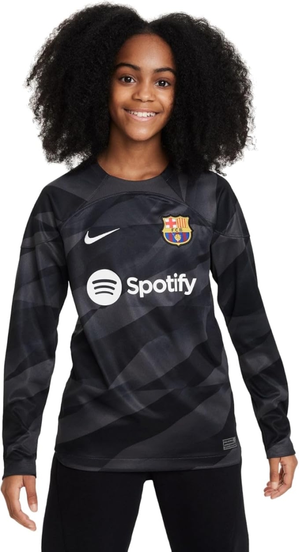 LPNHK364980053 - Barcelona FC DX2750-061 FCB Y NK DF STAD JSY LS GK T-shirt Unisex Antracyt/Czarny/Biały/Rozmiar XL - C412