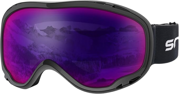 LPNHE923801283 - Snowledge Gogle narciarskie dla kobiet i mężczyzn Gogle snowboardowe podwójna soczewka OTG UV400 Ochrona przed zaparowaniem Wiatroodporne Gogle narciarskie Kompatybilne z kaskiem do narciarstwa motocyklowego i jazdy na rowerze. - B110