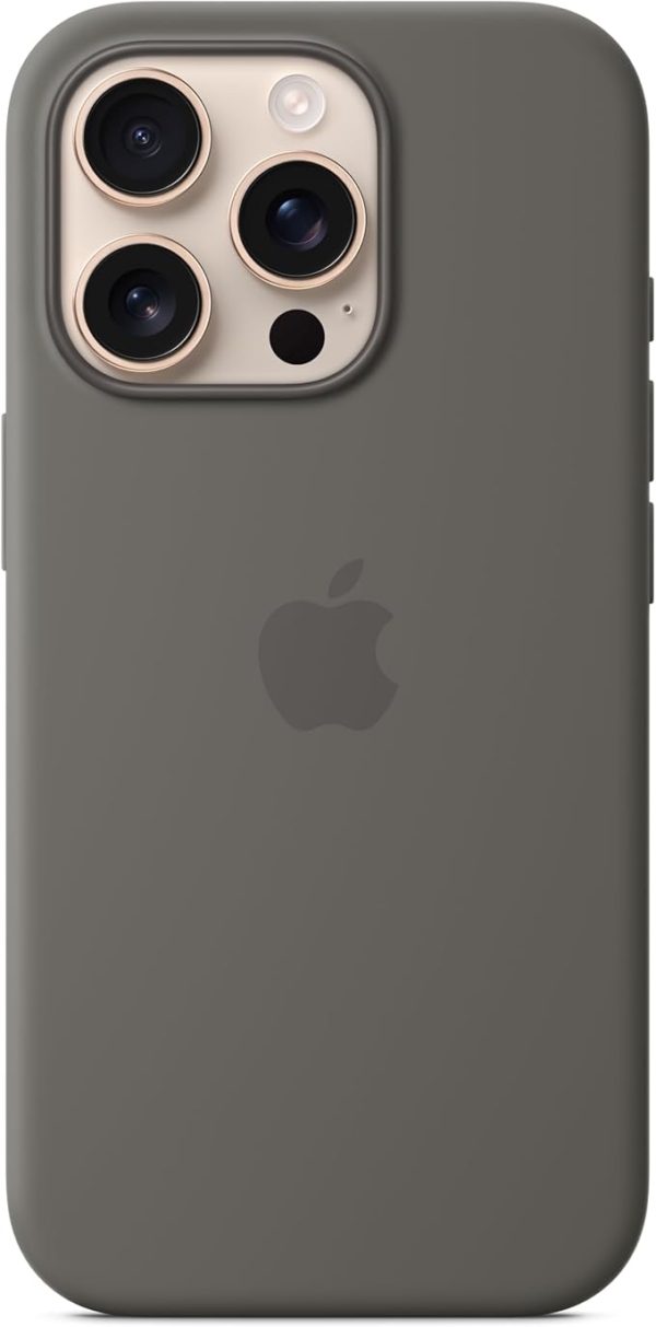 LPNHE925666795 - Apple Custodia MagSafe w pokrowiec z silikonu do iPhone 16 Pro - Szary kamień - A432