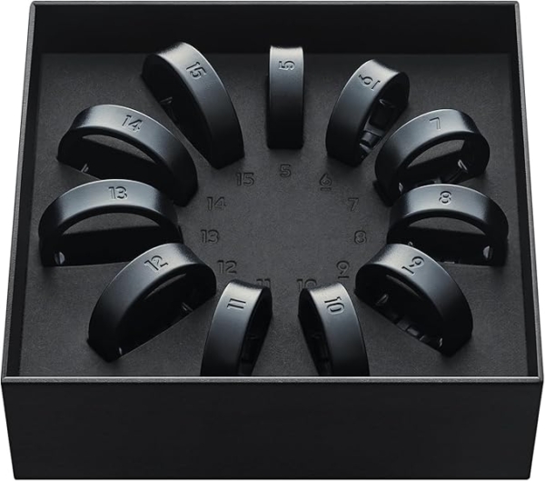 LPNHE923790031 - Samsung Galaxy Ring zestaw do próbki rozmiarów, do znalezienia odpowiedniego rozmiaru pierścienia, Inteligentny pierścień Galaxy Ring dostępny osobno, Rozmiary pierścienia 5-15 (US), Tytanowy Black - B739