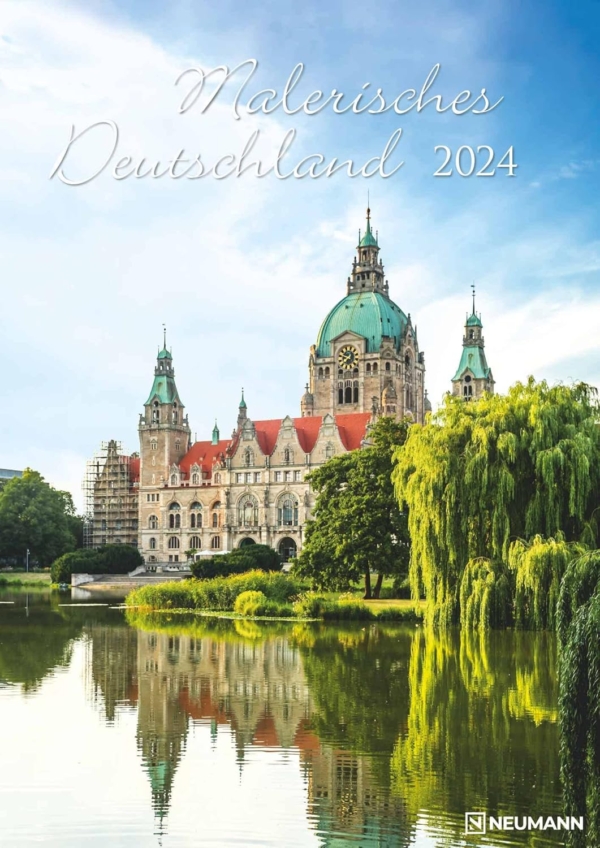 LPNHE925799301 - Malarstwo Niemiec 2024 - Kalendarz z fotografiami - Kalendarz ścienny - 29,7x42 - A783
