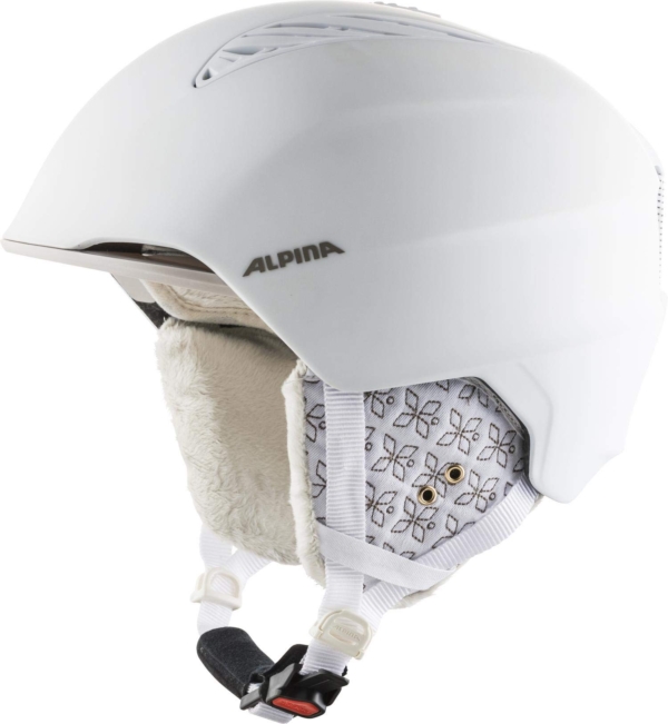 LPNHE923608901 - ALPINA GRAND - Bezpieczny, optymalnie klimatyzowany, wytrzymały i dopasowywalny kask narciarski dla dorosłych, biało-prosecco mat, 57-61 cm. - A452