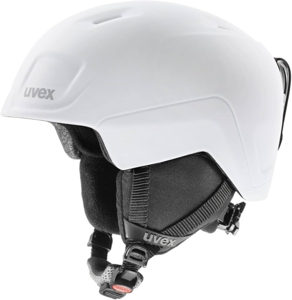 LPNHE922954605 - uvex heyya pro - lekki kask narciarski dla dzieci - indywidualne dopasowanie rozmiaru - zoptymalizowana wentylacja - biało-czarny mat - 51-55 cm - A453