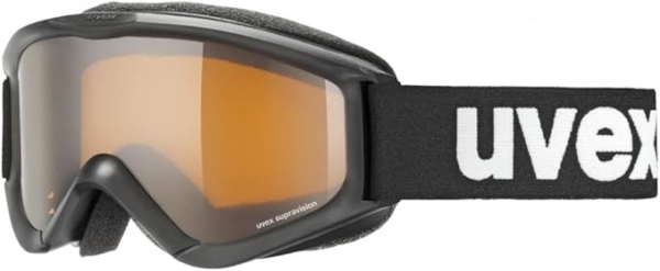 LPNHE914030860 - uvex speedy pro - Gogle narciarskie dla dzieci - wzmacniająca kontrast - powiększone, niezaparowujące pole widzenia - Czarny - jedyny rozmiar - D133