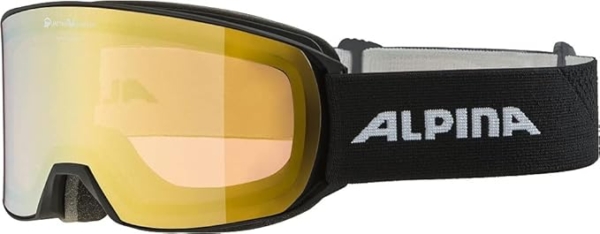 LPNRP038023744 - ALPINA Nakiska QV Skibrille - Wysokiej jakości gogle narciarskie z technologią Quattroflex zapewniającą optymalną widoczność, lusterkową i nieparującą szybką, idealne warunki oświetleniowe - Automatycznie przyciemniające się - D310