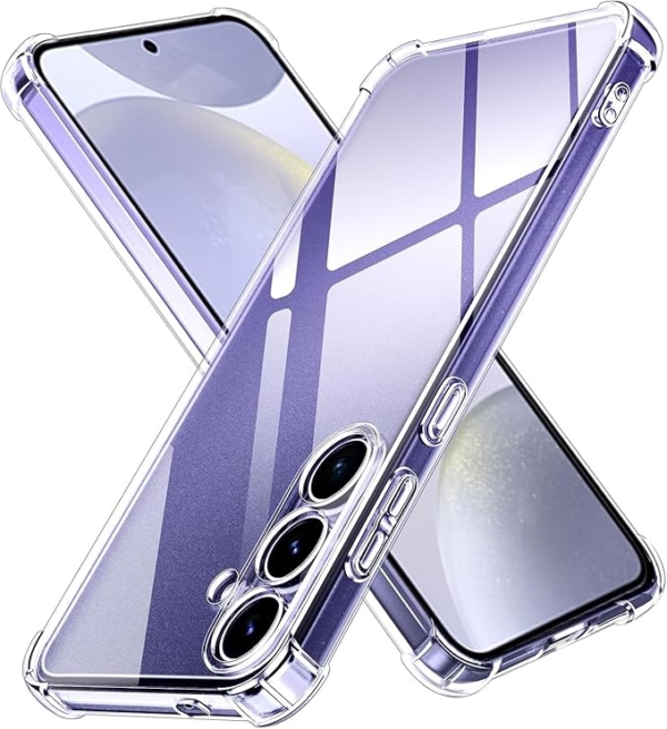 LPNHE926800931 - Etui iVoler Clear Silicone do Samsung Galaxy S24 + 5G / S24 Plus 5G z rogowymi zabezpieczeniami na wstrząsy, cienka miękka przezroczysta elastyczna obudowa ochronna TPU na telefon, odporna na zarysowania - D12
