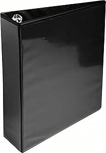 LPNHE844138947 - Exacompta 51845NE Segregator 4 ringowy Kreacover A4+ grzbiet 90 mm, wykonany z tworzywa sztucznego PP segregator pierścieniowy teczka na dokumenty segregator na dokumenty 1 sztuka kolor czarny czarny grzbiet 90mm 4 ringowy - B779