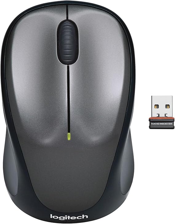 LPNWE279041478 - Logitech M235 Bezprzewodowa mysz, 2,4 GHz z odbiornikiem USB-Unifying, śledzenie optyczne 1000 DPI, 12-miesięczny czas pracy baterii, kompatybilna z PC, Mac, Laptopem i Chromebookiem - Szara - C773