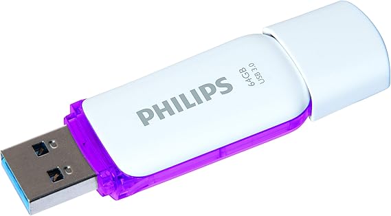 LPNHE913355155 - Philips Snow Edition Super Speed pendrive USB 3.0 64 GB dla komputera PC, laptopa, przechowywania danych komputerowych, szybkość odczytu do 100 MB/s. - B544