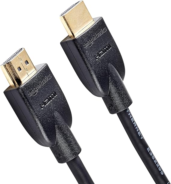 LPNHE912062201 - Amazon Basics - Kabel HDMI 4K, prędkość transmisji danych 18 Gb/s z Ethernetem, 4K@60Hz, 2160p, 1.8 m, czarny. - B145