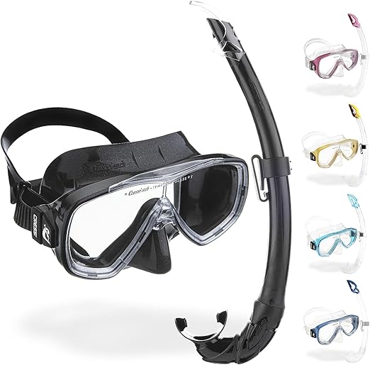 LPNHE861307034 - Cressi, zestaw Onda Mare Combo Mask Sub i Snorkel Mexico Unisex Adult, czarny, jednokolorowy. - A73