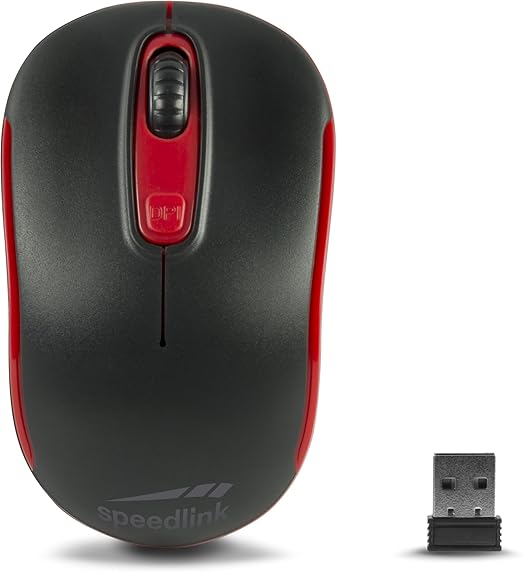 LPNHE902690116 - Speedlink CEPTICA Mouse Wireless - Bezprzewodowa mysz do biura/home office, zasięg 10 m, przełącznik DPI, do PC, laptopa, notebooka, kolor czarny. - B440