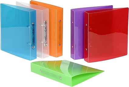 LPNHE897687198 - Viquel 909083-08 Zeszyt A5 z perforacją w biurze z Propyglass, Losowe kolory, 1 sztuka - B690