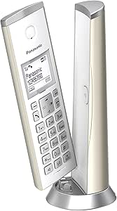 LPNHK292566883 - Panasonic KX-Tgk220Gn Designerski Telefon z Automatyczną Sekretarką I Budzikiem, Telefon Domowy (Bezprzewodowy), Telefon Hd, Szampański Szampański z automatyczną sekretarką - C670