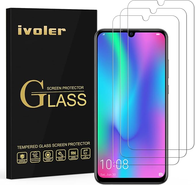 LPNHE915945322 - VGUARD 3 sztuki folii ochronnej do Honor 20e / Honor 10 Lite / Huawei P Smart Plus 2019 / P Smart 2019/2020, szkło ochronne hartowanej folii ochronnej na ekran - A716