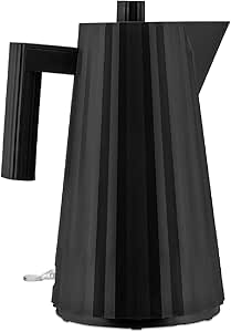 LPNHE906206495 - Alessi Plissé MDL06 B/UK czajnik elektryczny z żywicy termoplastycznej, wtyczka angielska 2400 W, 170 cl, czarny 1.7 L Czarny - D6