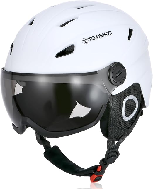 LPNHE917954114 - TOM SHOO Kask narciarski męski damski, kask narciarski z wizjerem, kask narciarski uniseks dla dorosłych - A14