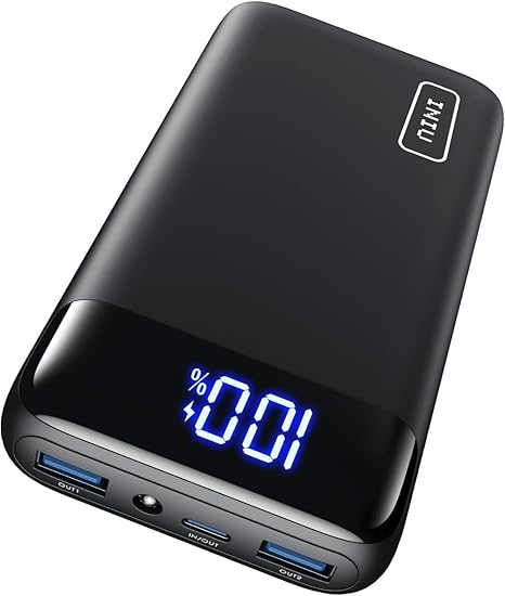 LPNHE918788517 - INIU Power Bank, 22,5W Powerbank Mały Ale Potężny 20000mAh (Wejście i Wyjście USB C), PD 3.0 QC 4.0 Zewnętrzne Powerbanki z Wyświetlaczem LED, Kompatybilny z iPhone 16 15 14 13 12 Pro Max Samsung iPad Huawei. - C847