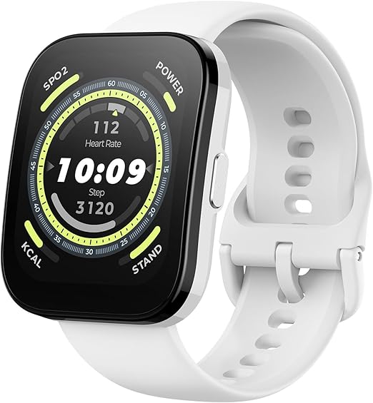 LPNHE918601483 - Amazfit Bip 5, 46 mm, SmartWatch z dużym ekranem, połączenia Bluetooth, Alexa, śledzenie GPS, bateria 10 dni, monitorowanie kondycji fizycznej z pulsometrem, monitorowanie SO2 - A62