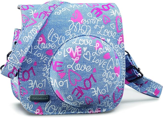 LPNHE917833459 - CULLMANN - 98865 - Torba na aparat fotograficzny Rio Fit 110 dla Fuji Instax Mini 11 - Design Love - Wymiary wewnętrzne 125x135x70mm - Waga 144g lekka. - C165
