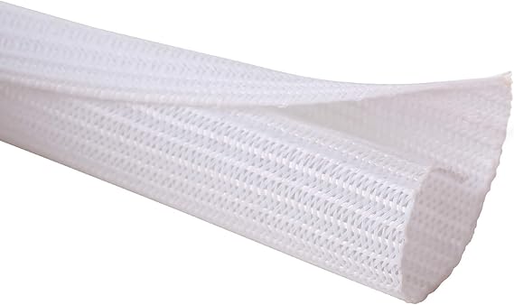 LPNHE849774661 - Alex Tech 10 stóp – 3/8 cala osłona kabla przewód przewód przewód przewód przewód przewód przewód przewód przewód USB kabel zasilający kabel audio wideo – ochrona kota przed przewodami do żucia – biały - C108