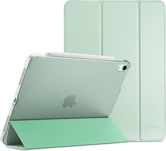 LPNHE916650571 - Etui ProCase do iPada Air 11 cali M2 2024 iPad Air 6/ iPad Air 5. generacja 2022/ iPad Air 4. generacja 2020 10.9 cala, 11'' iPad Air (M2) pokrowiec ochronny Case Cover do iPada Air 11/ Air 6/5/4 Gen - Zielony - C596