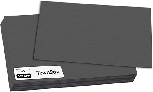 LPNRP003106921 - Czarny, A3 300g/m² Papier Karton, 50 ark - C125