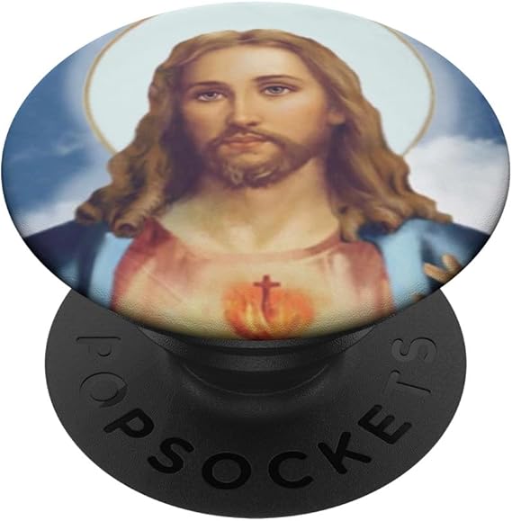 LPNRP021773764 - PopSockets Panie Jezu, przebaczenie, wiara, łaska, nadzieja, Syn Boży PopSockets PopGrip - Podstawka i uchwyt do smartfona/tabletu z wymiennym topem. - C390
