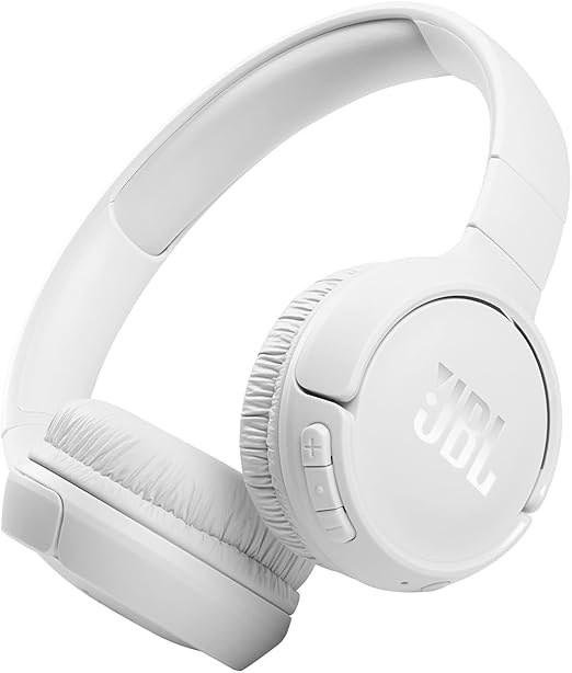 LPNHK362891108 - Tune 510BT Słuchawki nauszne bezprzewodowe JBL, Bluetooth 5.0, Składane, Zintegrowany mikrofon, Połączenie wielopunktowe i z asystentem głosowym, do 40 godzin pracy autonomicznej i szybkie ładowanie, Biały - B301