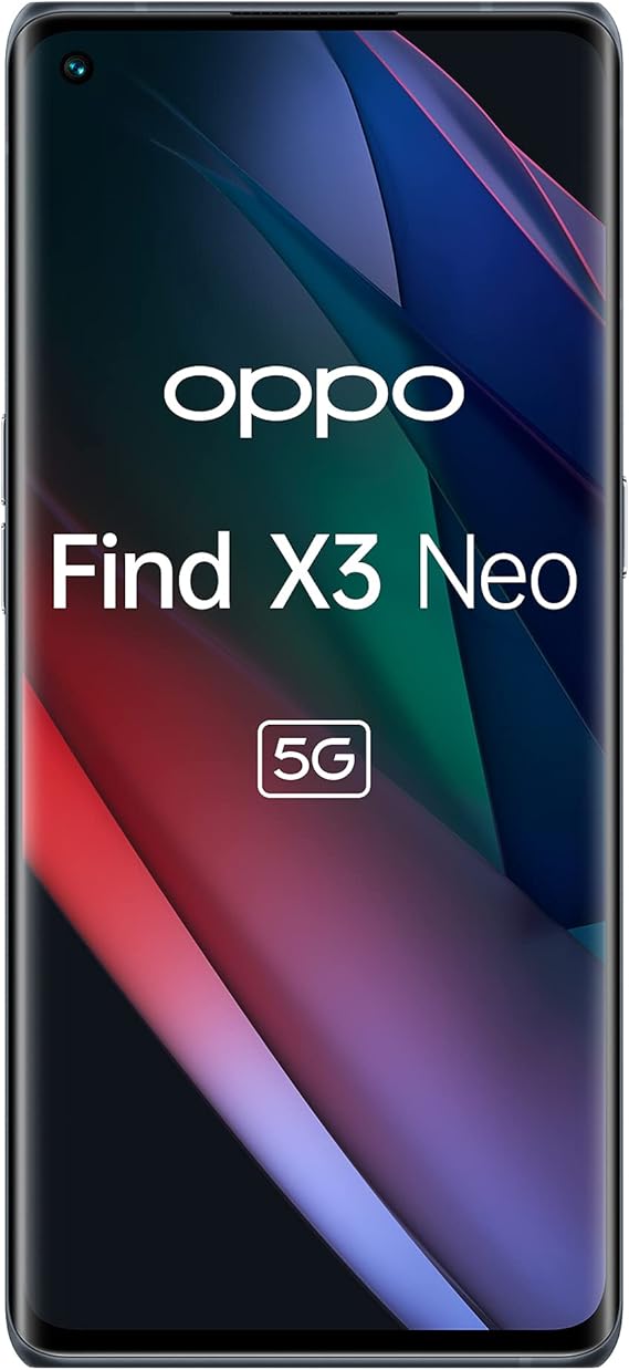 LPNHE877491295 - Smartfon OPPO Find X3 Neo 5G, Qualcomm865, Wyświetlacz 6.55''FHD+AMOLED, 4 aparaty 50MP, RAM 12GB+ROM 256GB, 4500mAh, WiFi 6, Kabel danych OPPO Typu-C, Czarny (Starlight Black) - A116