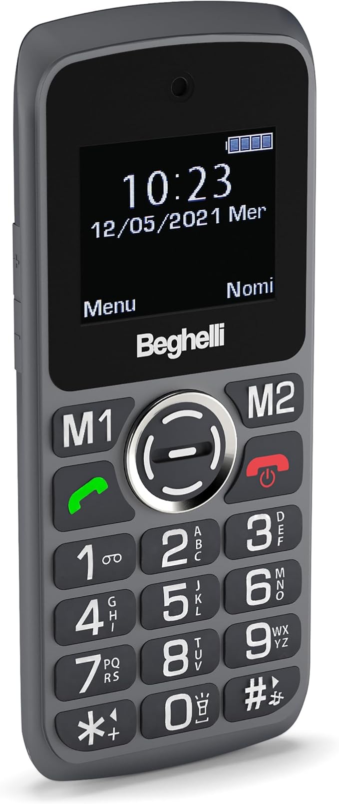 LPNHE827826182 - Beghelli Salvalavita Phone SLV10 GSM Łatwy z przyciskiem SOS, Szary - B866