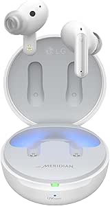 LPNHE823891111 - LG TONE Free DFP8 słuchawki douszne Bluetooth z technologią MERIDIAN, ANC (Active Noise Cancellation), UVnano i ochrona przed wodą bryzgową IPX4 - białe - C738