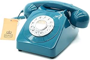 LPNHE836561227 - GPO Retro GPO746DPBAZ 746 Desktop Push Button Telephone - Azure Blue - C675