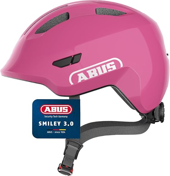 LPNHE901687252 - ABUS unisex, kask rowerowy, różowy (jasny róż), M (50-55 cm) - A55