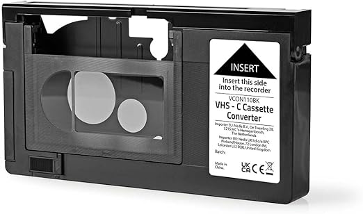 LPNHK365417502 - Nedis VHS Converter - Konwersja: VHS-C na VHS - Podłącz i Graj - Czarny - A885