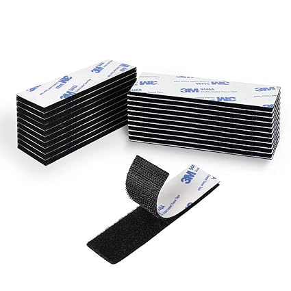 LPNHE928969131 - Zestaw zawiera dwustronnie klejące przyczepy tylnych kopców | 2,5 x 10 cm, pary | - Czarne zawieszki rączek z taśmą montażową klejową. - A682