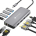 LPNWE279541820 - Stacja dokująca NOVOO 4K@60Hz USB C Hub, USB C Adapter 2 HDMI Multiport Adapter Laptop Hub USB C z Gigabit Ethernet,8K@30Hz Display Port 100W PD SD/TF 4 USB dla Dell HP Surface Thinkpad - B745