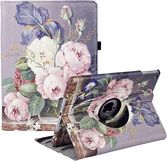 LPNHE913779380 - Pochette obracana dla iPada 9,7 cala 6. generacji, 5. generacji/iPad Air 2/iPad Air - Obrotowe wsparcie 360 stopni, etui ochronne z automatycznym uspieniem dla iPada 9.7 2018 i 2017/iPad Air - C128