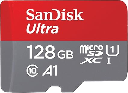 LPNHK366101993 - SanDisk 128GB Ultra karta microSDXC + adapter SD do 140 MB/s z wydajnością aplikacji A1 UHS-I Class 10 U1 - C816