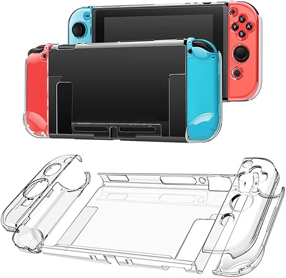 LPNHE923291809 - CUZKC Etui do Nintendo Switch, Etui TPU do Nintendo Switch, Przezroczyste Etui do Switch i pokrowiec Joy-con, Amortyzujące i odporne na zarysowania. - A96