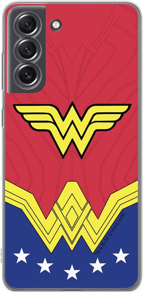 LPNHE925146417 - Etui ERT GROUP Handy dla telefonu Samsung S21 FE, oryginalne i oficjalnie licencjonowane wzór DC Wonder Woman 008, idealnie dopasowane do kształtu telefonu, etui z TPU - C384