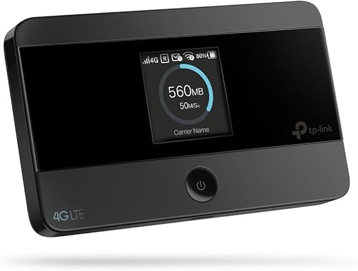 LPNHE896055767 - TP-Link M7350 (Zregenerowany) Przenośny router WiFi 4G LTE Cat4, Wyświetlanie na ekranie, WiFi N300Mbps, Router WiFi z kartą SIM, Router 4G, Modem SIM 4G, Akumulator ponownie ładujący - C40