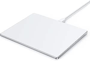 LPNHE912217020 - seenda Touchpad do PC, zewnętrzna aluminiowa klawiatura z wielodotykową nawigacją, precyzyjna mysz z kablem do Windows 11/10, komputer/laptop, biały & srebrny - C457