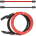 LPNRP013707206 - Przedłużacz o dwóch stronach złącza słonecznego, kabel słoneczny czerwono-czarny 4mm ² z różnymi długościami (od 1m do 50m), wykonany w Niemczech (0,5m) - B243