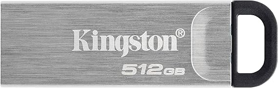 LPNHE912918690 - Kingston DataTraveler Kyson USB 3.2 Gen 1 Pendrive 512GB - Z elegancką metalową obudową bez ochronnej nakrywki - A329
